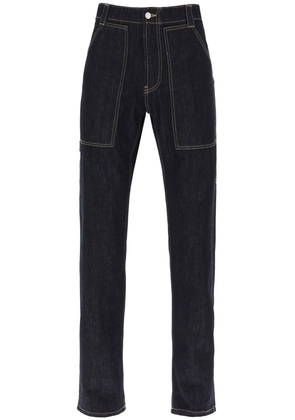 Alexander mcqueen loose jeans with straight cut - 48 Blu