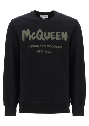 Alexander mcqueen mcqueen graffiti sweatshirt - L Nero