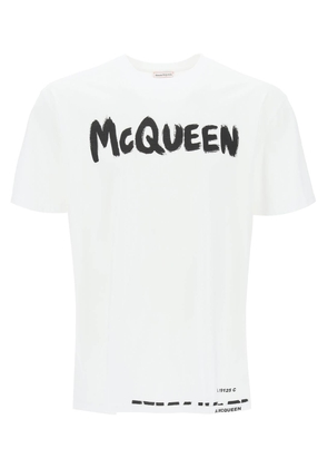Alexander mcqueen mcqueen graffiti t-shirt - L Bianco