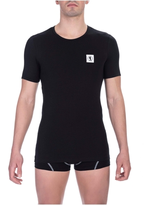 Bikkembergs Black Cotton T-Shirt - XXL