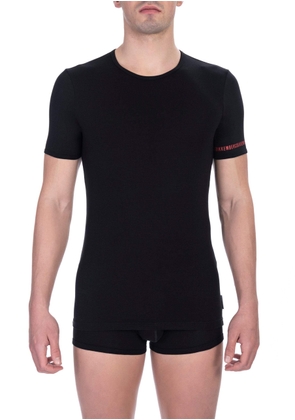 Bikkembergs Black Cotton T-Shirt - S