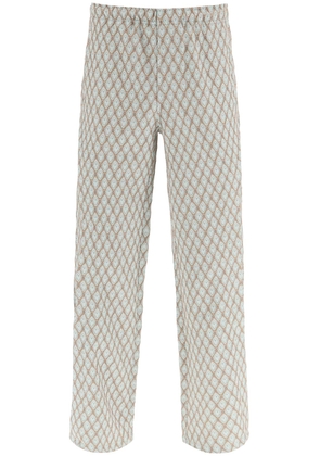 Andersson bell geometric jacquard pants with side opening - 48 Beige