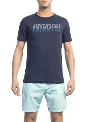 Bikkembergs Blue Cotton T-Shirt - XL