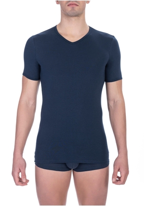 Bikkembergs Blue Cotton T-Shirt - S