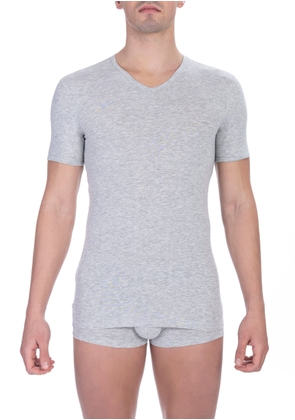 Bikkembergs Gray Cotton T-Shirt - S