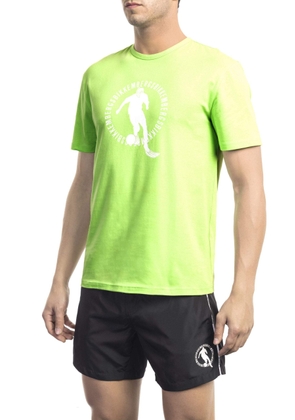 Bikkembergs Green Cotton T-Shirt - XL
