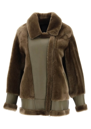 Blancha shearling jacket - 42 Khaki