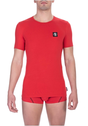 Bikkembergs Red Cotton T-Shirt - S
