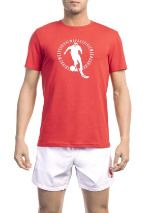 Bikkembergs Red Cotton T-Shirt - XXL