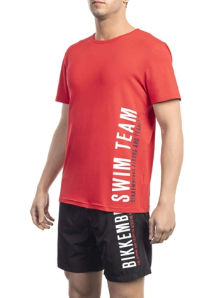 Bikkembergs Red Cotton T-Shirt - M