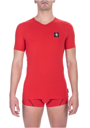 Bikkembergs Red Cotton T-Shirt - L