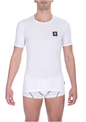 Bikkembergs White Cotton T-Shirt - XXL