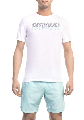 Bikkembergs White Cotton T-Shirt - L