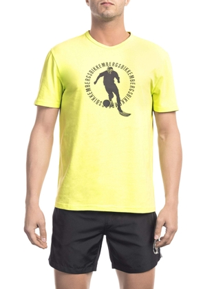 Bikkembergs Yellow Cotton T-Shirt - S