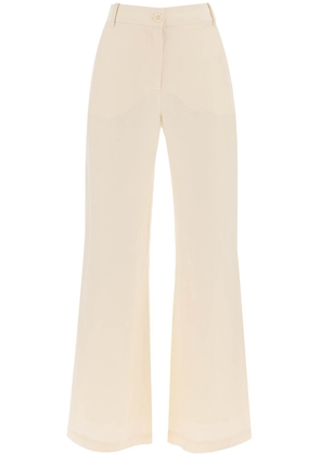 By malene birger carass linen blend pants - 34 Bianco