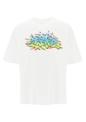 Children of the discordance graffiti print t-shirt - 1 Bianco