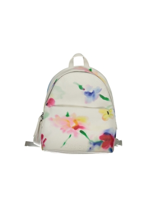 Desigual White Polyester Backpack