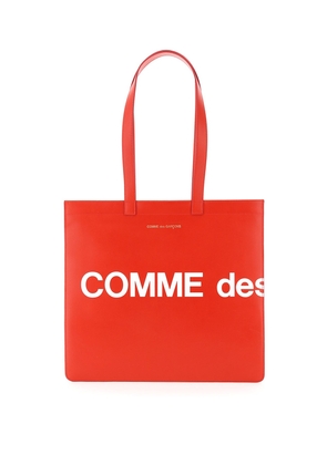 Comme des garcons wallet leather tote bag with logo - OS Rosso