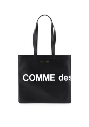 Comme des garcons wallet leather tote bag with logo - OS Nero