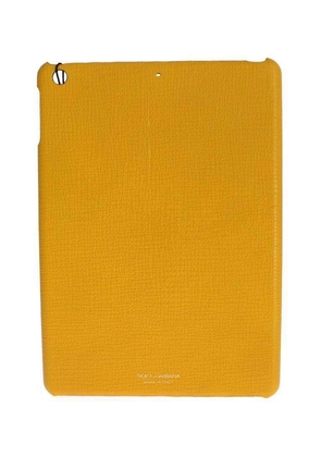 Dolce & Gabbana  Yellow Leather Tablet Ipad Case Cover