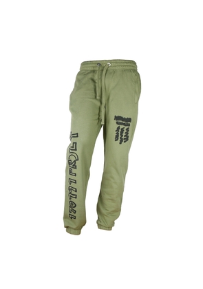 Diego Venturino Green Cotton Printed Trousers Pants - M