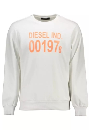 Diesel White Cotton Sweater - S