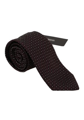 Dolce & Gabbana Black Square Geometric pattern Necktie Accessory
