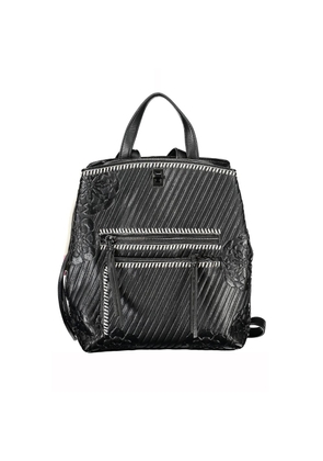 Desigual Chic Black Backpack with Contrast Details