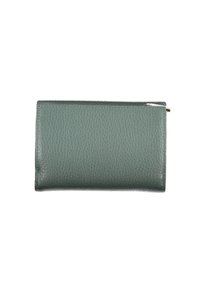 Coccinelle Elegant Green Leather Wallet with Multiple Compartments