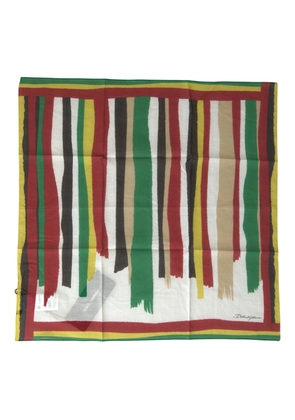 Dolce & Gabbana Multicolor Stripes Square Handkerchief Scarf