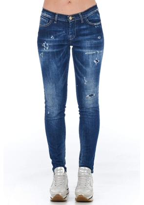 Frankie Morello Blue Cotton Jeans & Pant - W24