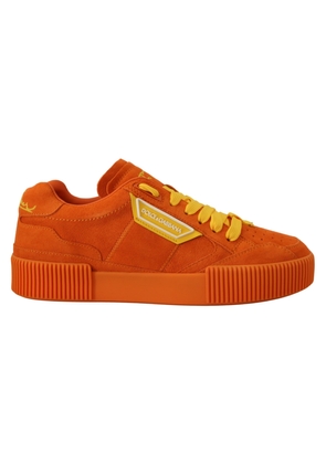 Dolce & Gabbana Orange Leather P.j. Tucker Sneakers Shoes - EU37/US6.5
