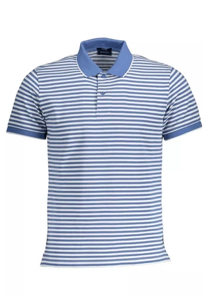 Gant Blue Cotton Polo Shirt - S
