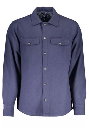 Gant Blue Cotton Shirt - XL