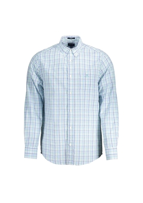Gant Elegant Light Blue Long Sleeve Button-Down Shirt - S