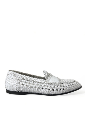 Elegant White Loafer Slip-Ons - EU40.5/US7.5