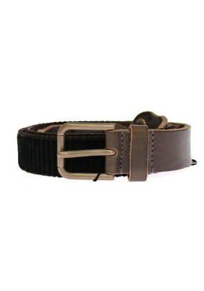 Dolce & Gabbana Brown Leather Logo Cintura Gürtel Belt - 95 cm / 38 Inches