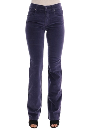 ERMANNO SCERVINO Women  Purple Corduroy Stretch Bootcut Pants - W26