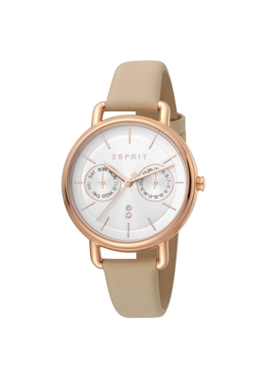 Esprit Rose Gold  Quartz Leather Strap   Watch