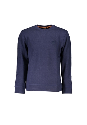 Hugo Boss Sleek Blue Organic Cotton Sweatshirt - M
