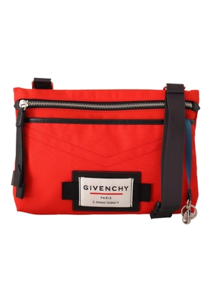 Givenchy Red Polyamide Downtown Flat Crossbody Bag