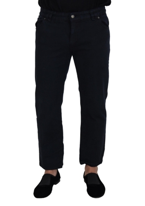 John Galliano Black Cotton Back Buckle Casual Denim Jeans - W29