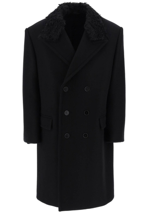 Lanvin wool oversize coat - 48 Nero