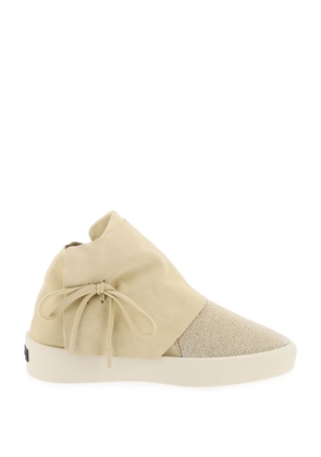 Fear of god mid-top suede and bead sneakers. - 40 Neutro