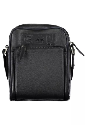 La Martina Elegant Leather Shoulder Bag with Contrasting Details