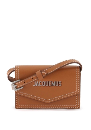 Jacquemus le porte azur crossbody cardholder - OS Marrone