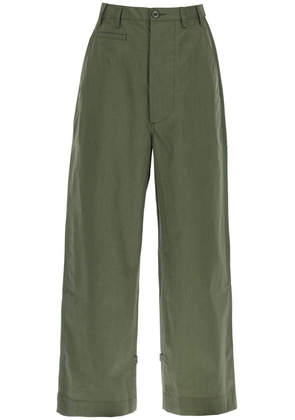 Kenzo oversized cotton pants - M Khaki