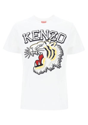 Kenzo tiger varsity crew-neck t-shirt - L Bianco