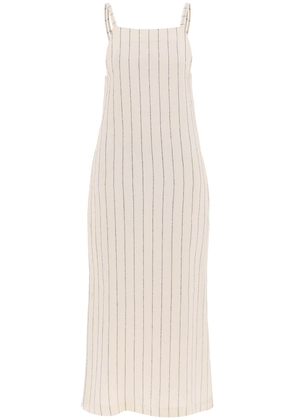 Loulou studio striped sleeveless dress et - M Bianco