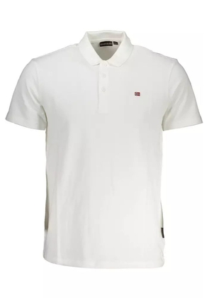 Napapijri  White Cotton Polo Shirt - M